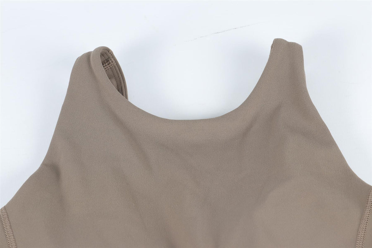LULULEMON KHAKI SPORTS BRA US 4 UK 8