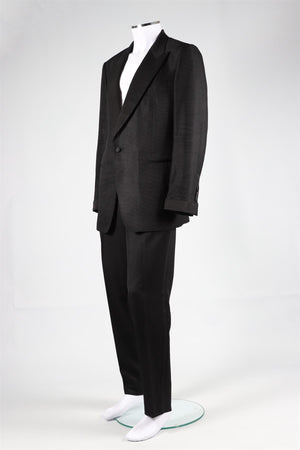 TOM FORD BLACK MEN'S SHELTON WOOL BLEND TWO PIECE TUXEDO SUIT EU 54