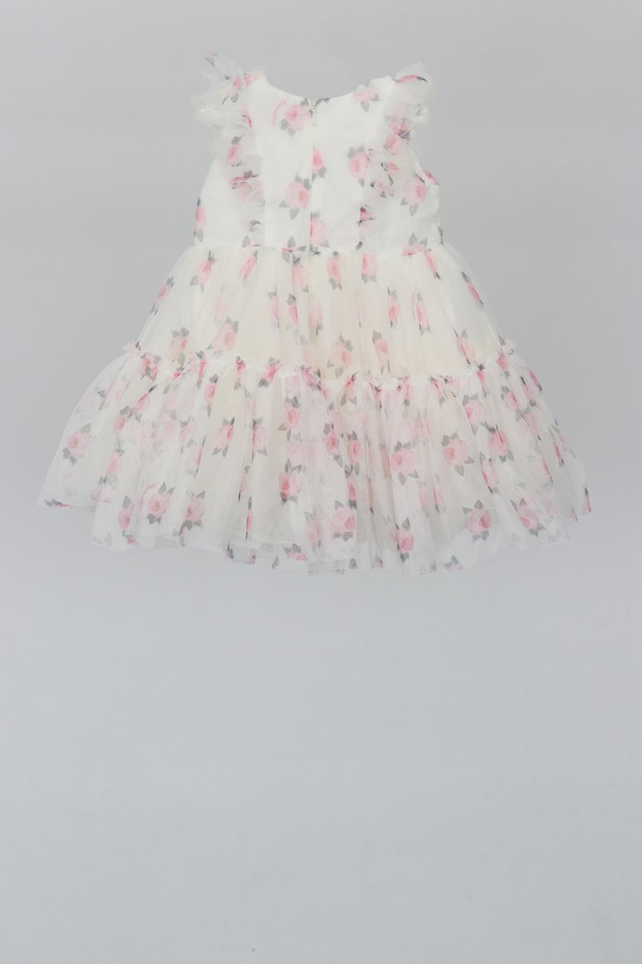 MONNALISA BABY GIRLS TULLE DRESS 18 MONTHS