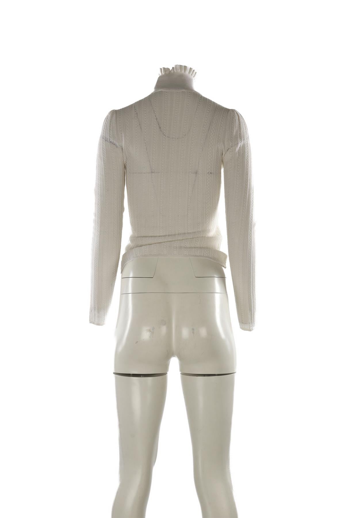 RALPH LAUREN COLLECTION IVORY SILK TOP SMALL