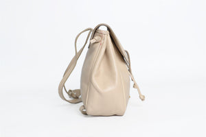 BOTTEGA VENETA BEIGE VINTAGE LEATHER BACKPACK
