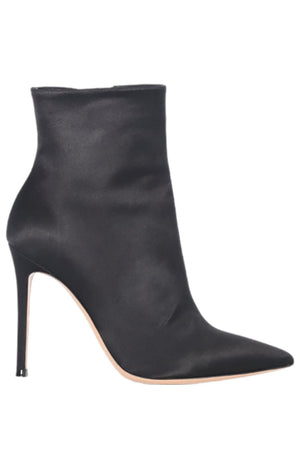 GIANVITO ROSSI SATIN ANKLE BOOTS EU 38 UK 5 US 8