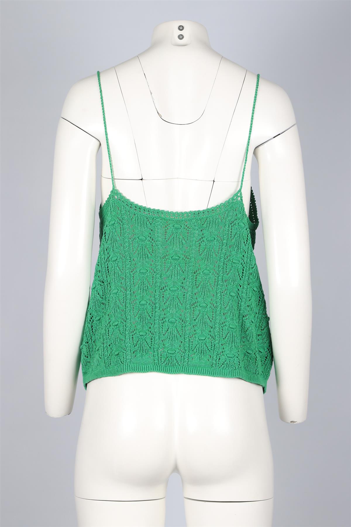 SÉZANE GREEN KNIT TOP LARGE