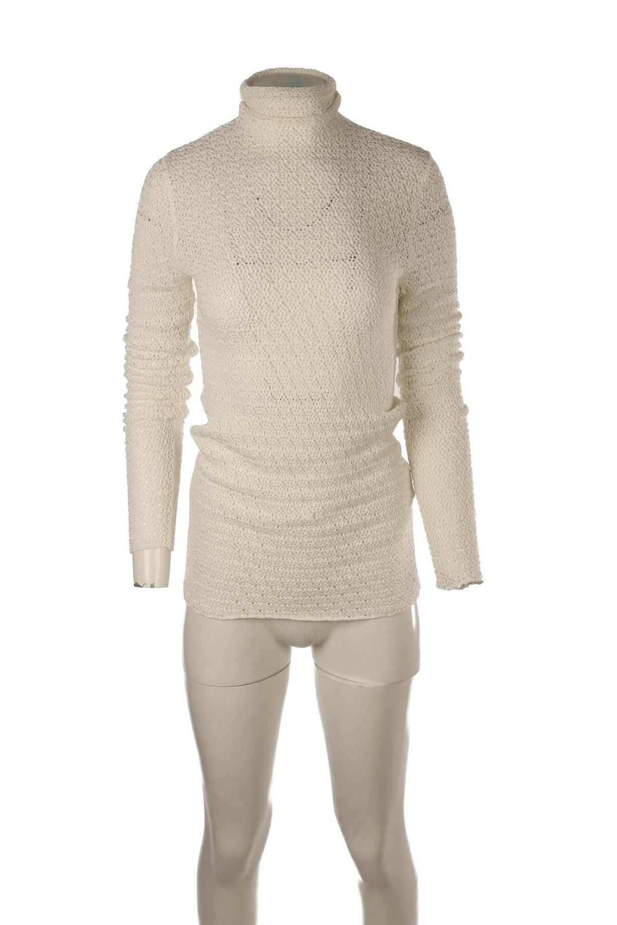 TOTEME WHITE CROCHET TOP SMALL