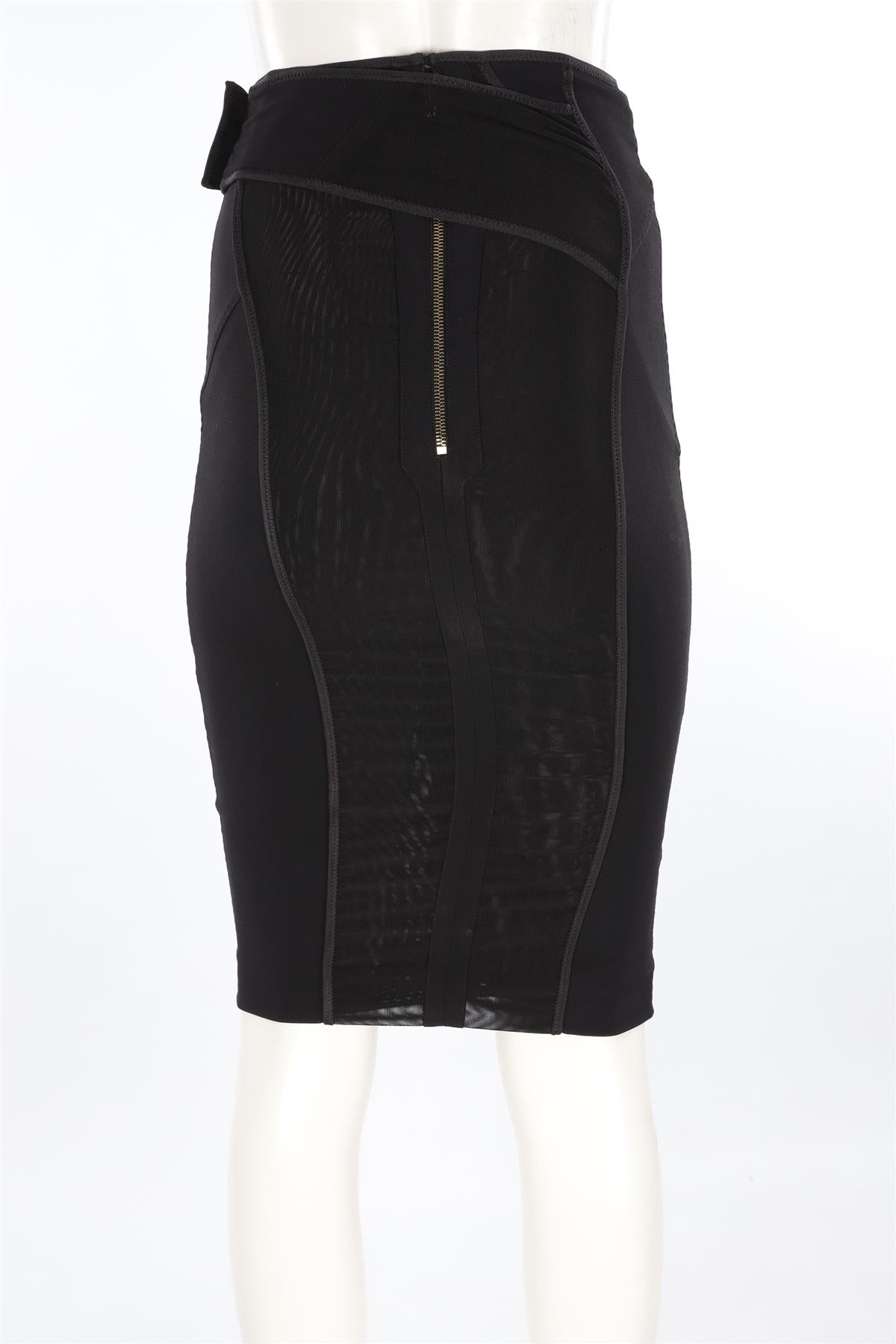TOM FORD BLACK JERSEY SKIRT IT 36 UK 4