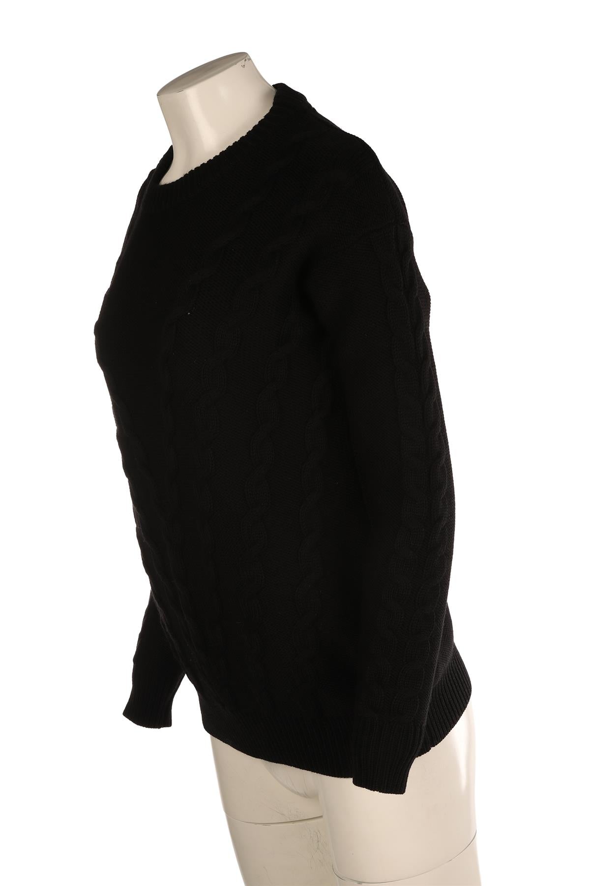 ERDEM BLACK WOOL SWEATER SMALL