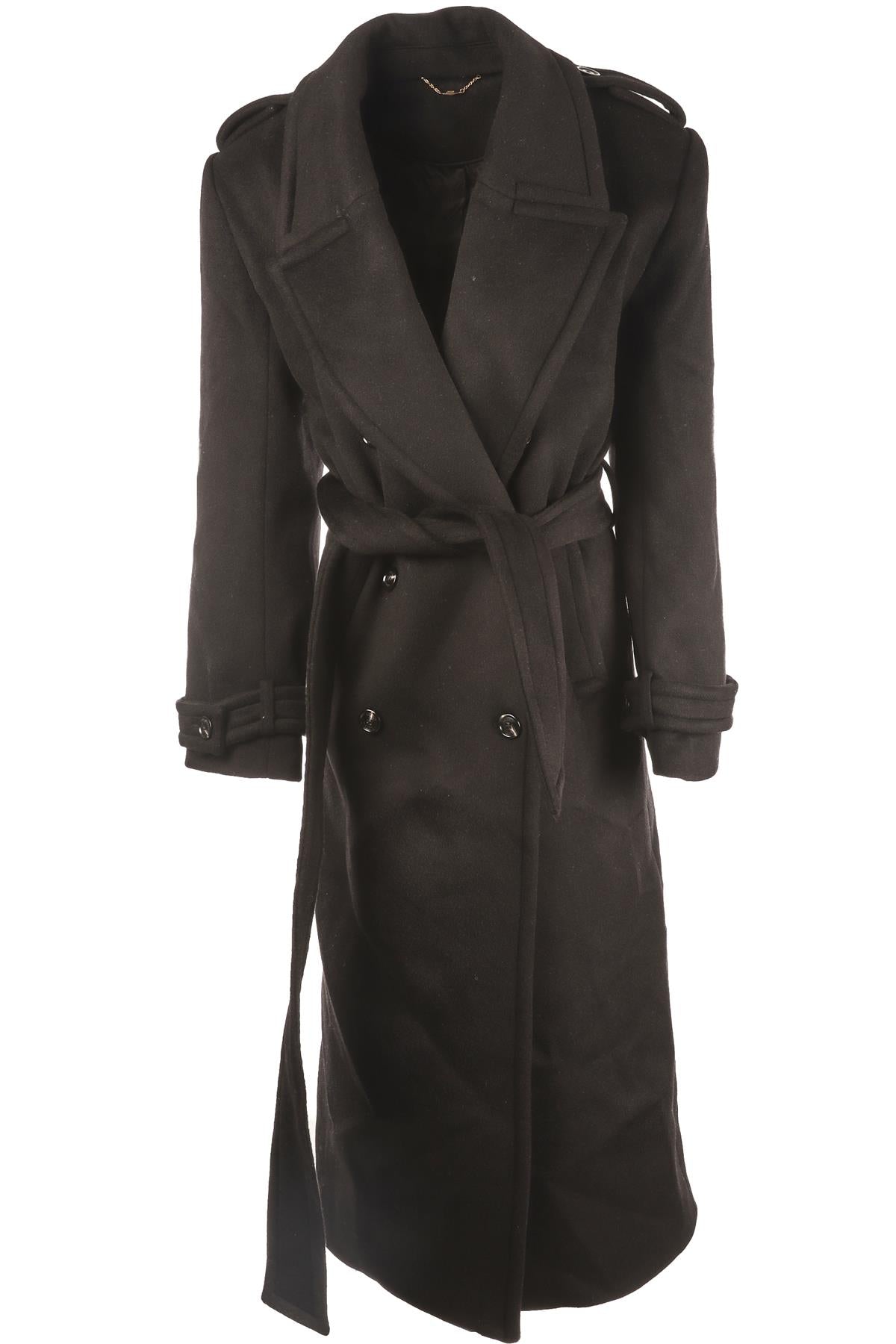 ARAKII BLACK WOOL COAT SMALL