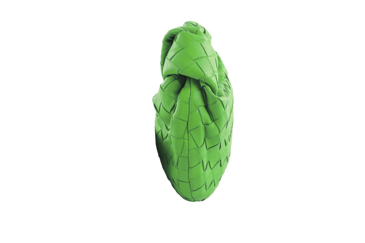 BOTTEGA VENETA GREEN JODIE MINI LEATHER BAG