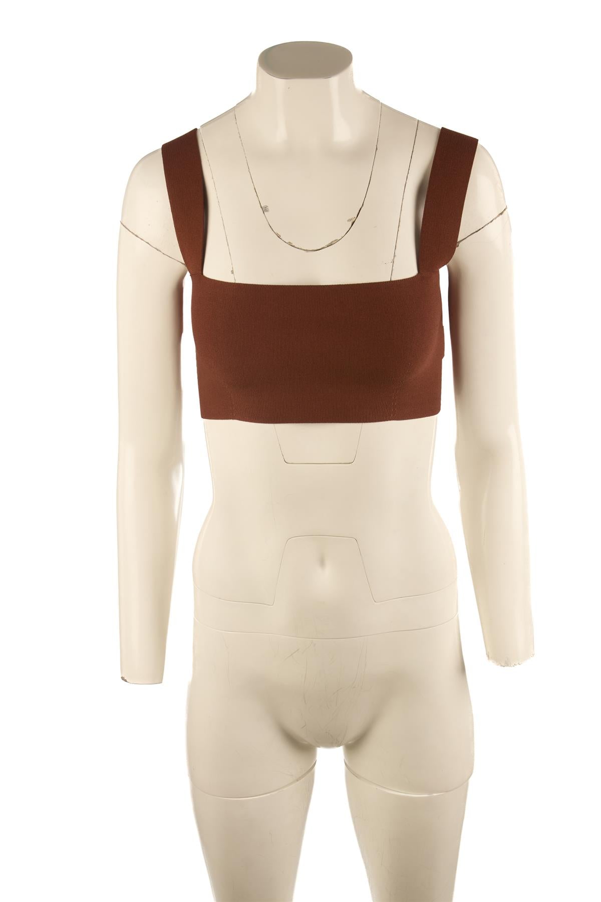 VB BODY BROWN KNIT TOP UK 8
