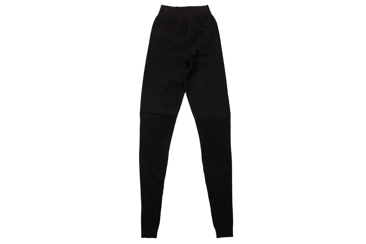 STELLA MCCARTNEY BLACK KNIT LEGGINGS IT 36 UK 4