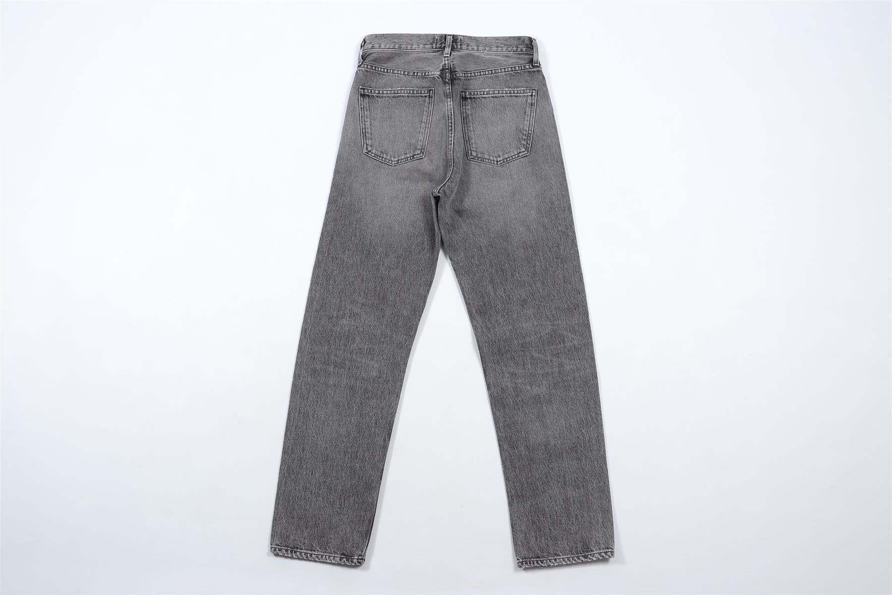AGOLDE GREY HIGH RISE STRAIGHT LEG JEANS W24 UK 6