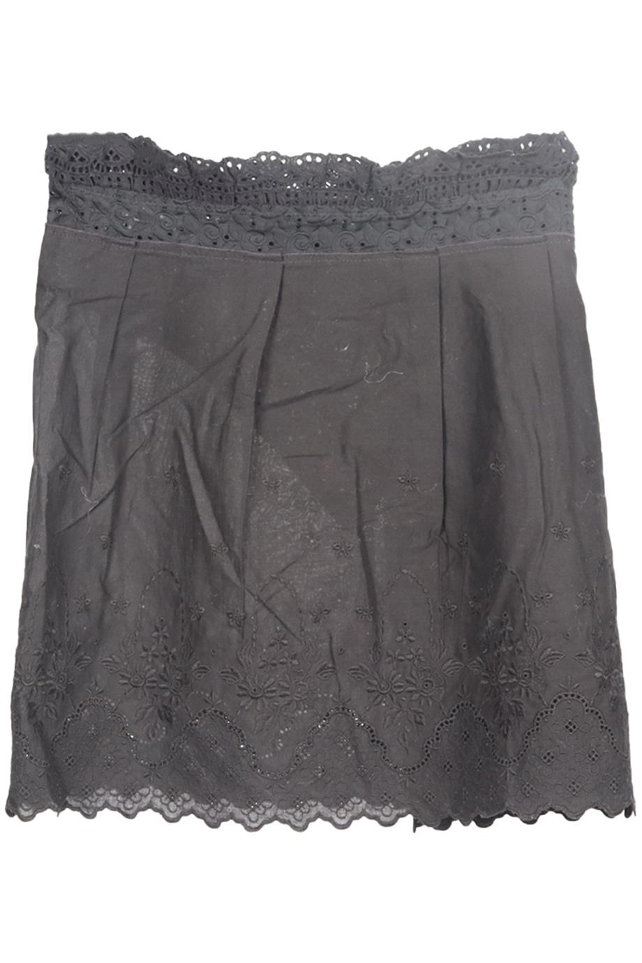 DOLCE AND GABBANA BRODERIE ANGLAISE COTTON MINI SKIRT IT 38 UK 6