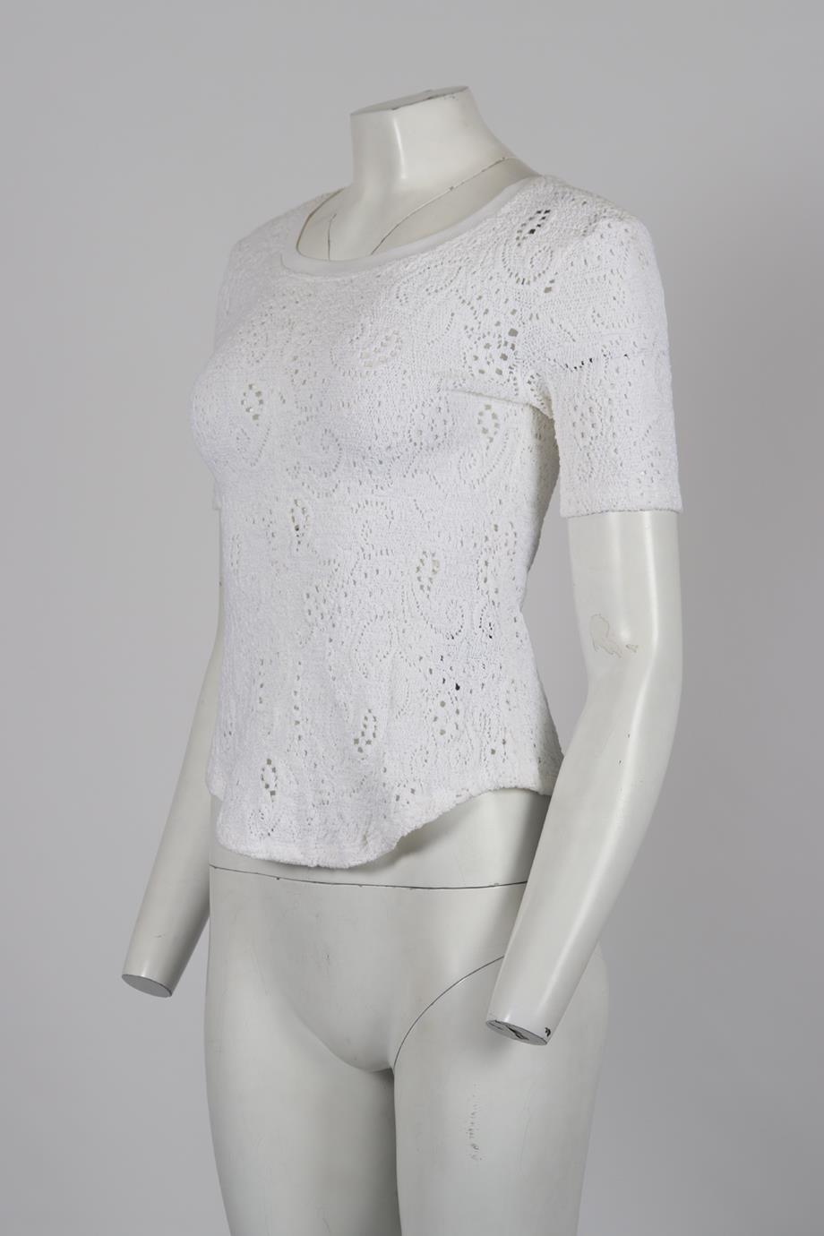 RAQUEL ALLEGRA COTTON BLEND TOP MEDIUM