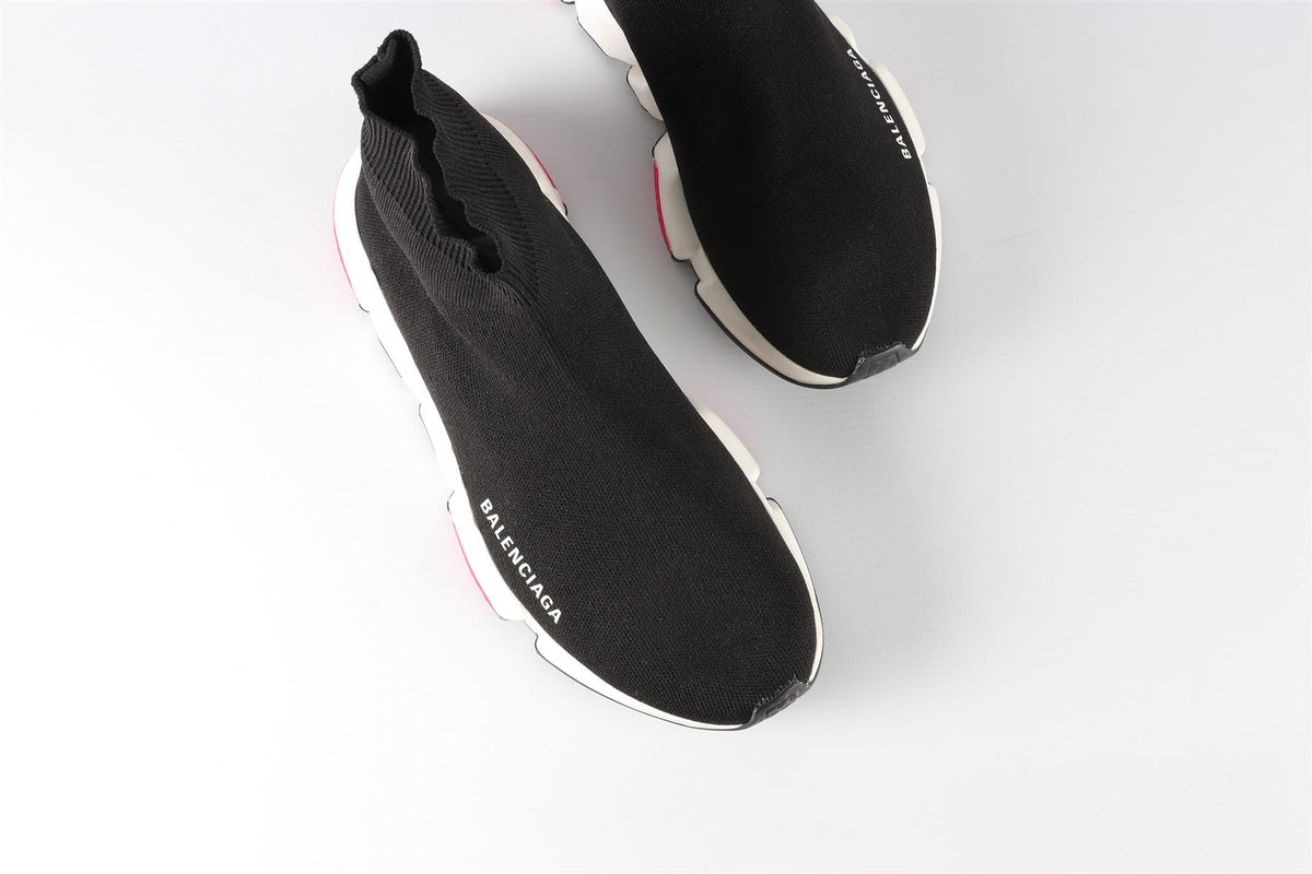 BALENCIAGA BLACK SPEED KNIT SNEAKERS EU 39 UK 6 US 9
