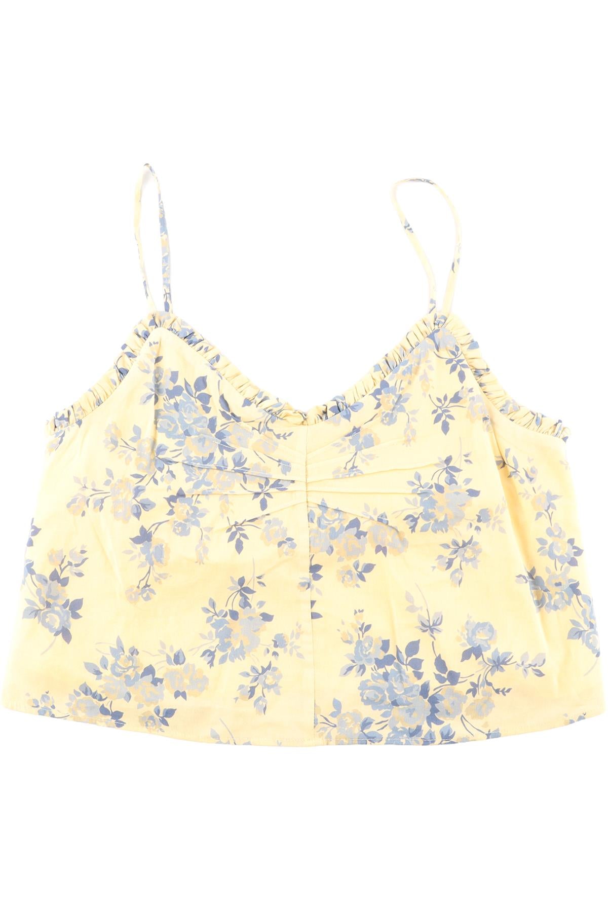REFORMATION YELLOW CREPE TOP US 2 UK 6