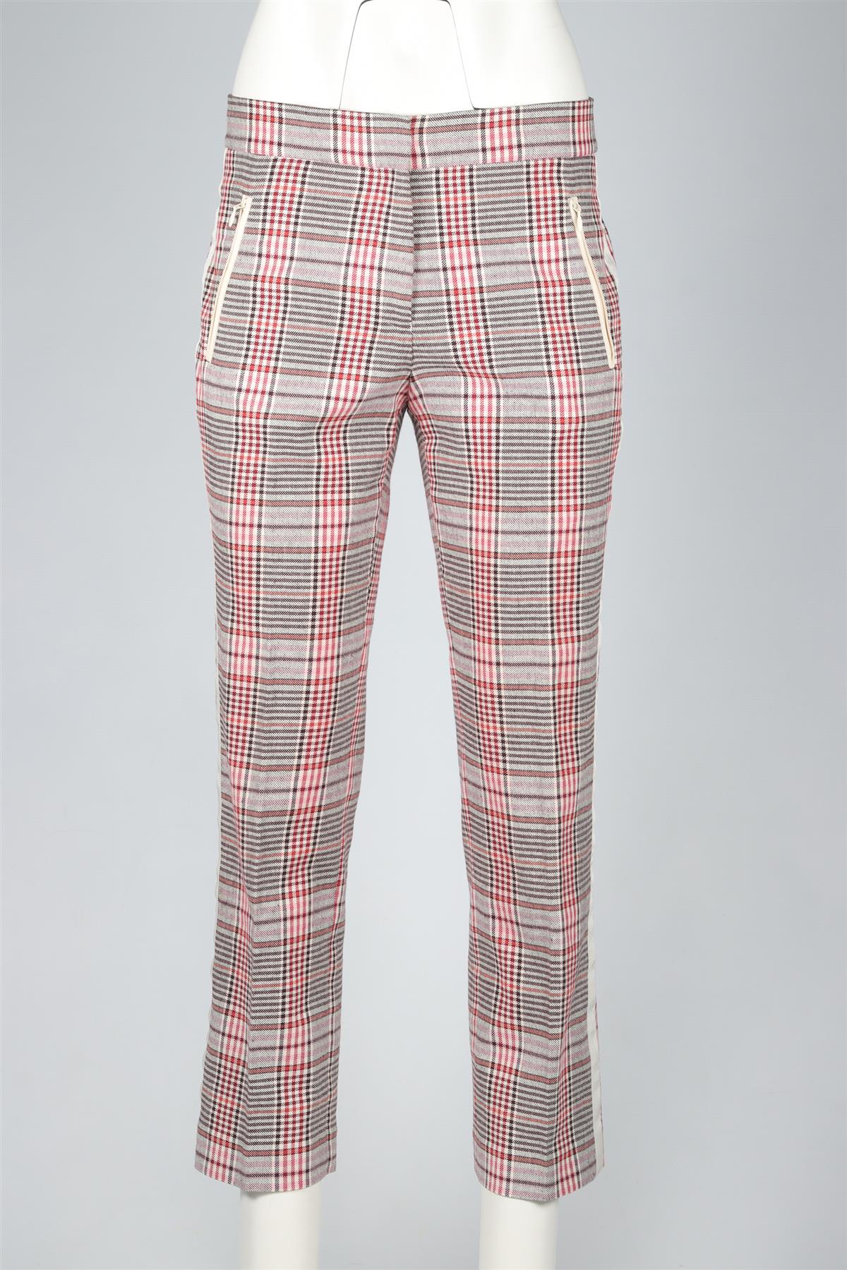 ME+EM PINK COTTON STRAIGHT LEG PANTS UK 10