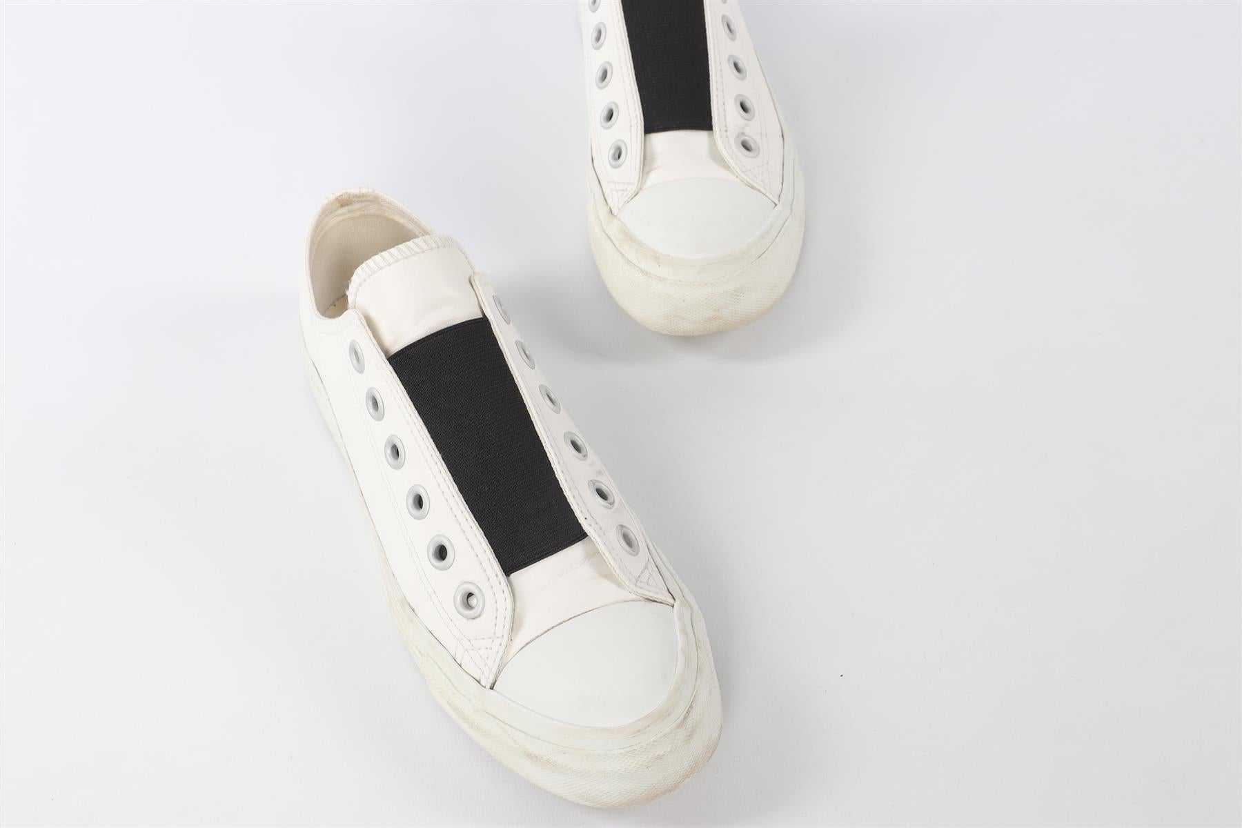 JUNYA WATANABE + COMME DES GARÇONS WHITE LEATHER SNEAKERS EU 38 UK 5 US 8