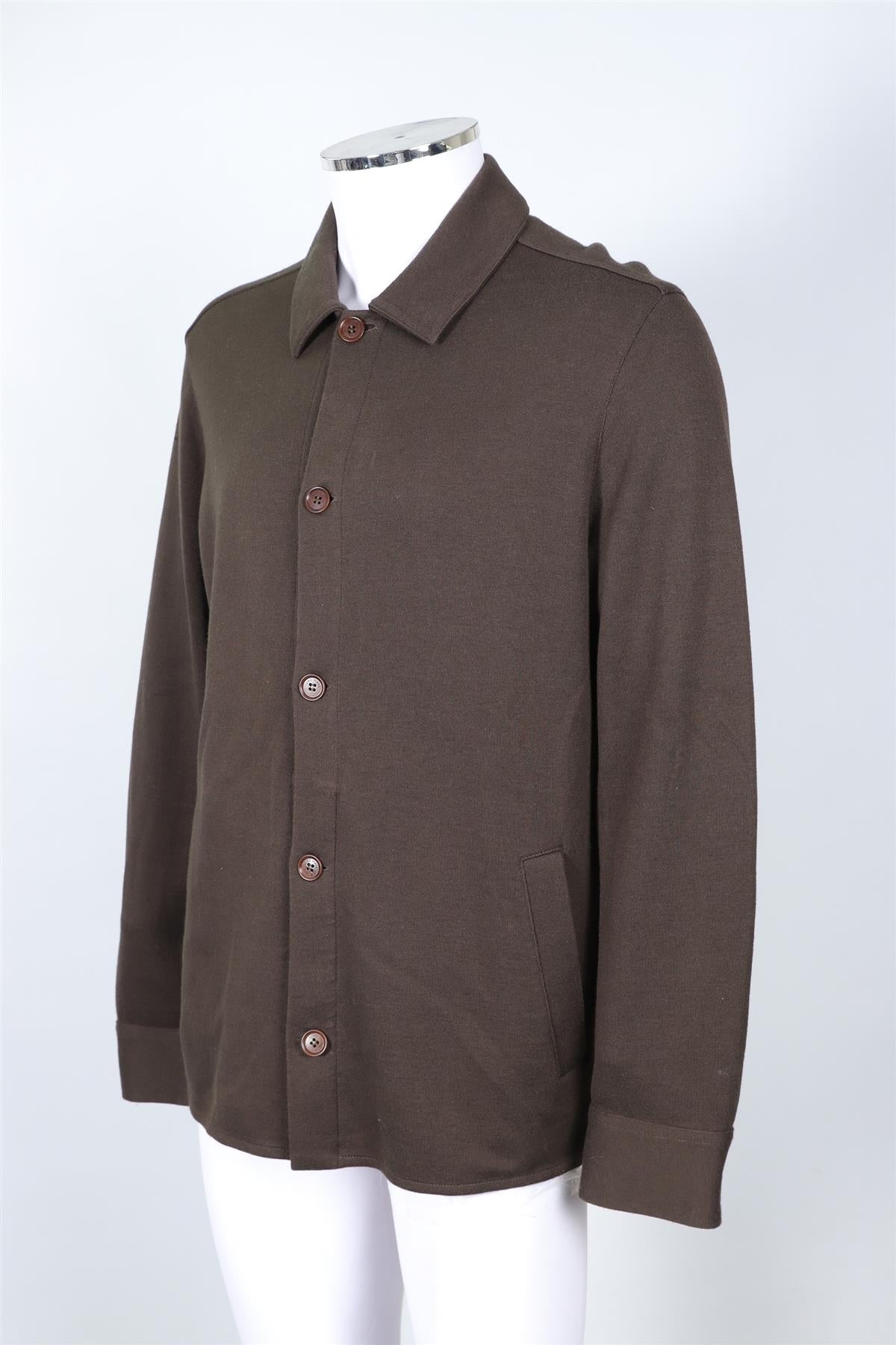 LORO PIANA GREEN MEN'S COTTON JACKET XXLARGE