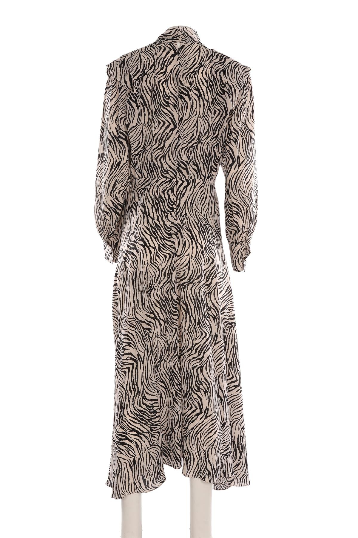 ISABEL MARANT ECRU SILK MAXI DRESS FR 42 UK 14