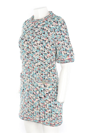 CHANEL MULTI KNIT MINI DRESS FR 36 UK 8