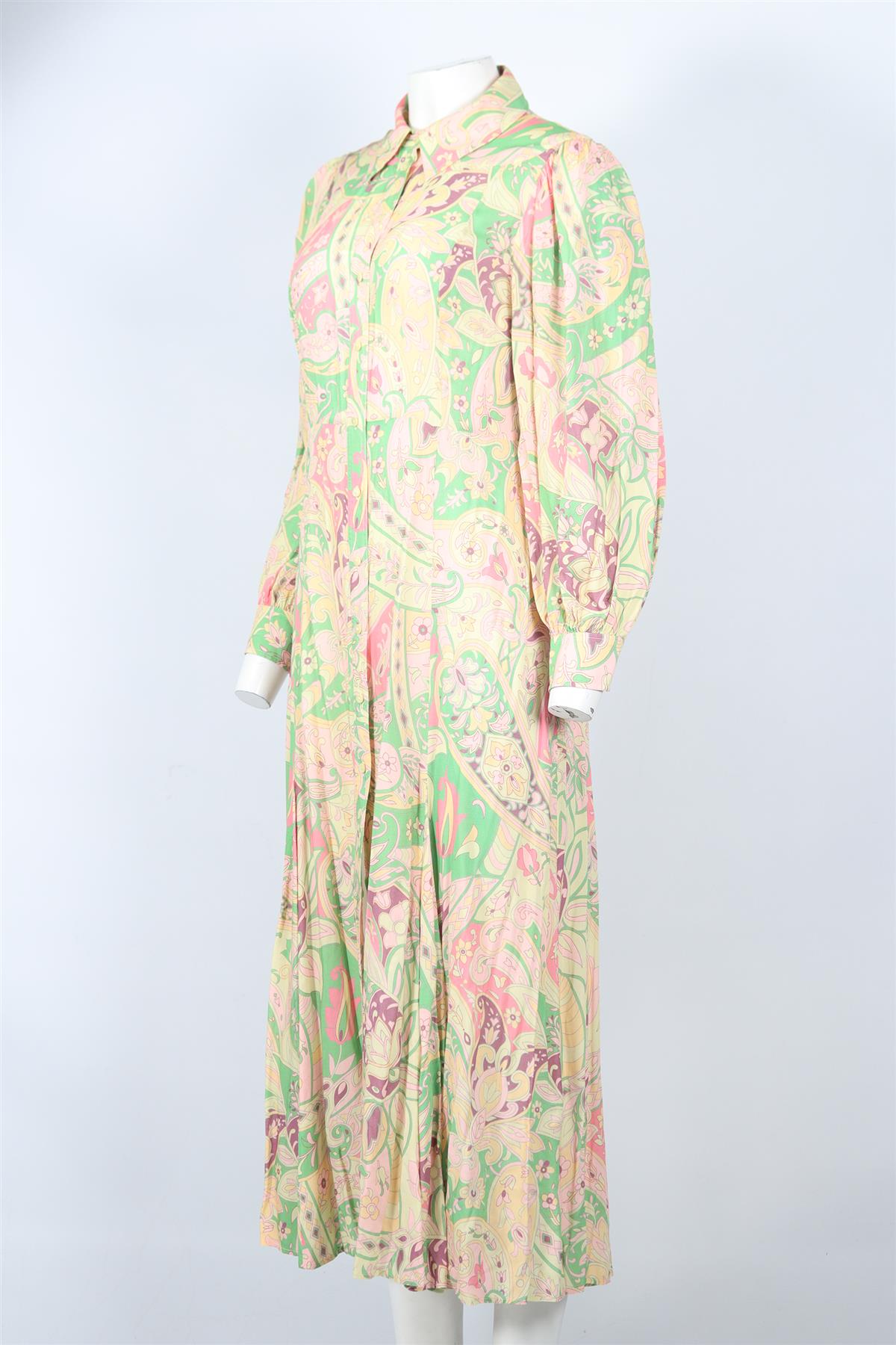 RIXO VISCOSE MAXI DRESS UK 12