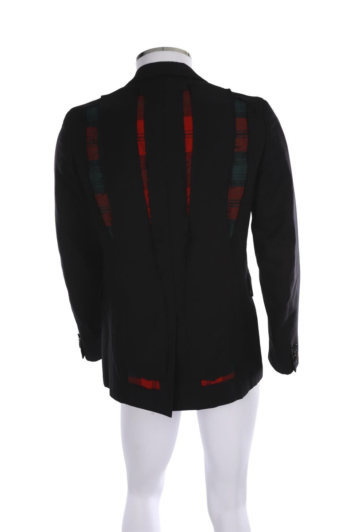 COMME DES GARÇONS HOMME PLUS NAVY MEN'S WOOL BLAZER SMALL