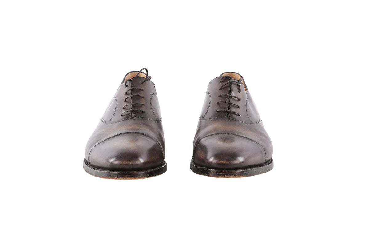BERLUTI BLACK MEN'S LEATHER OXFORD SHOES EU 45.5 UK 11.5 US 12.5