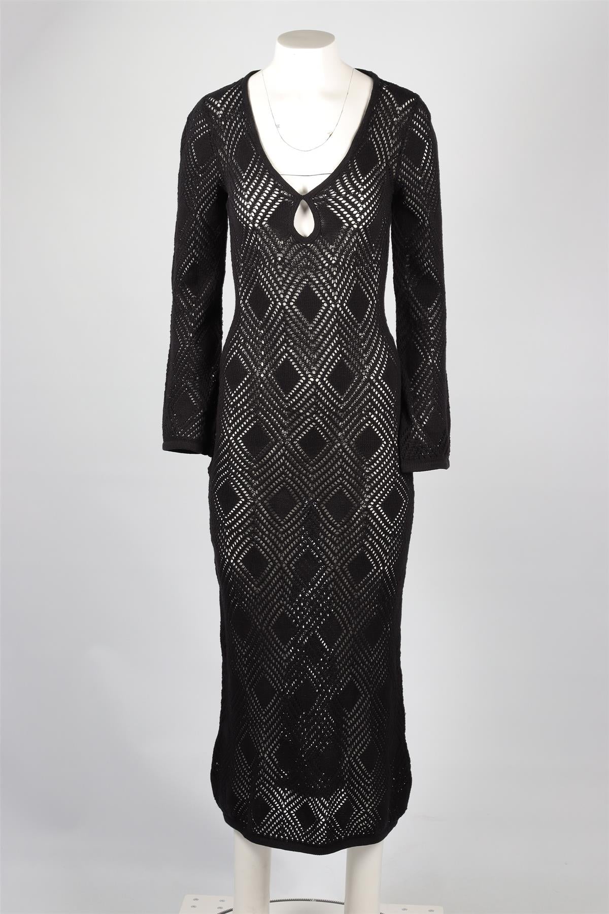 FAITHFULL THE BRAND BLACK KNIT MAXI DRESS US 4 UK 8 | nikkibradford FAITHFULL THE BRAND BLACK KNIT MAXI DRESS US 4 UK 8 | nikkibradford
