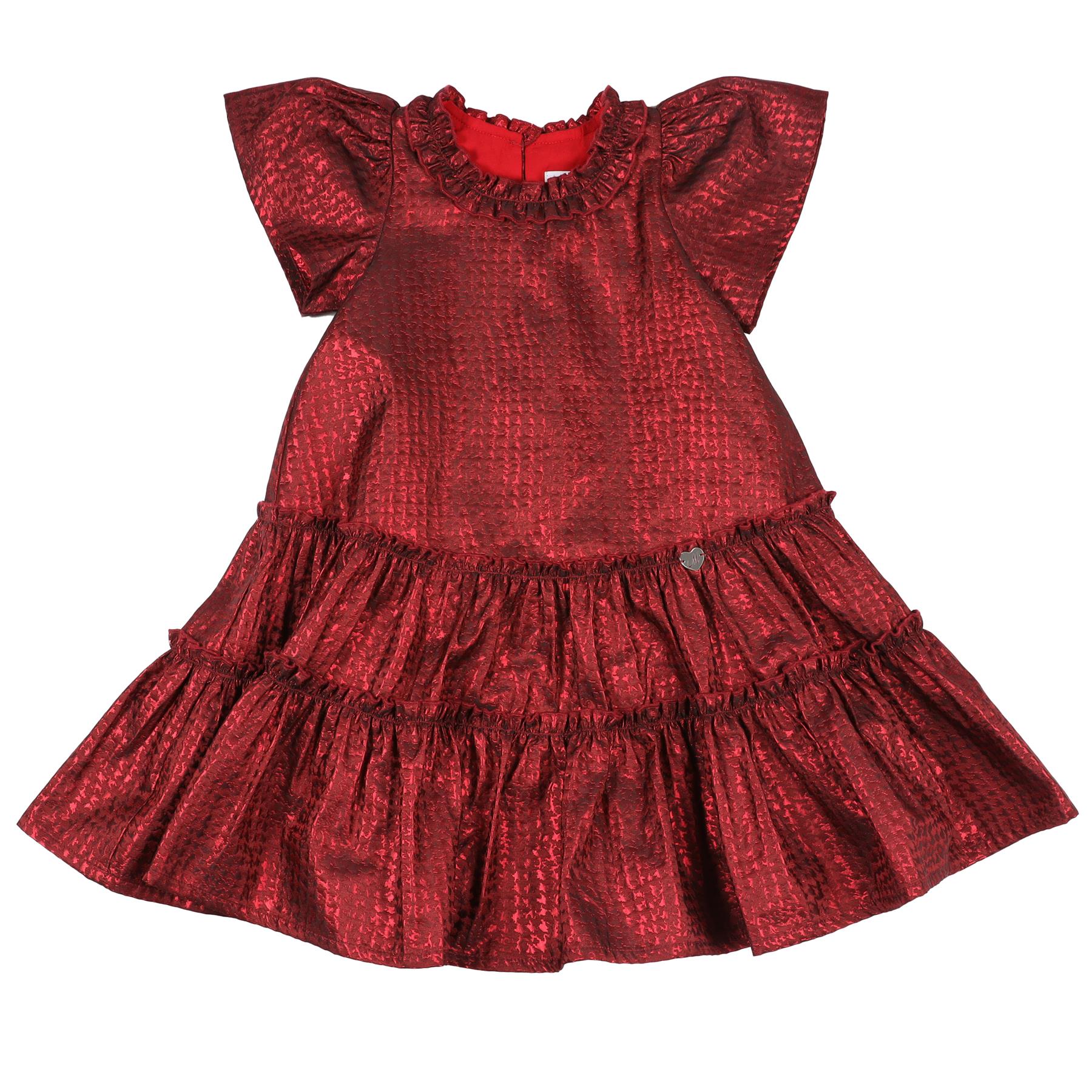 MONNALISA RED KIDS GIRLS DRESS 6 YEARS