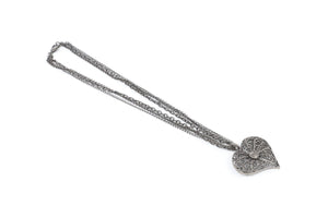 CHANEL GREY 2015 CC CHAIN NECKLACE