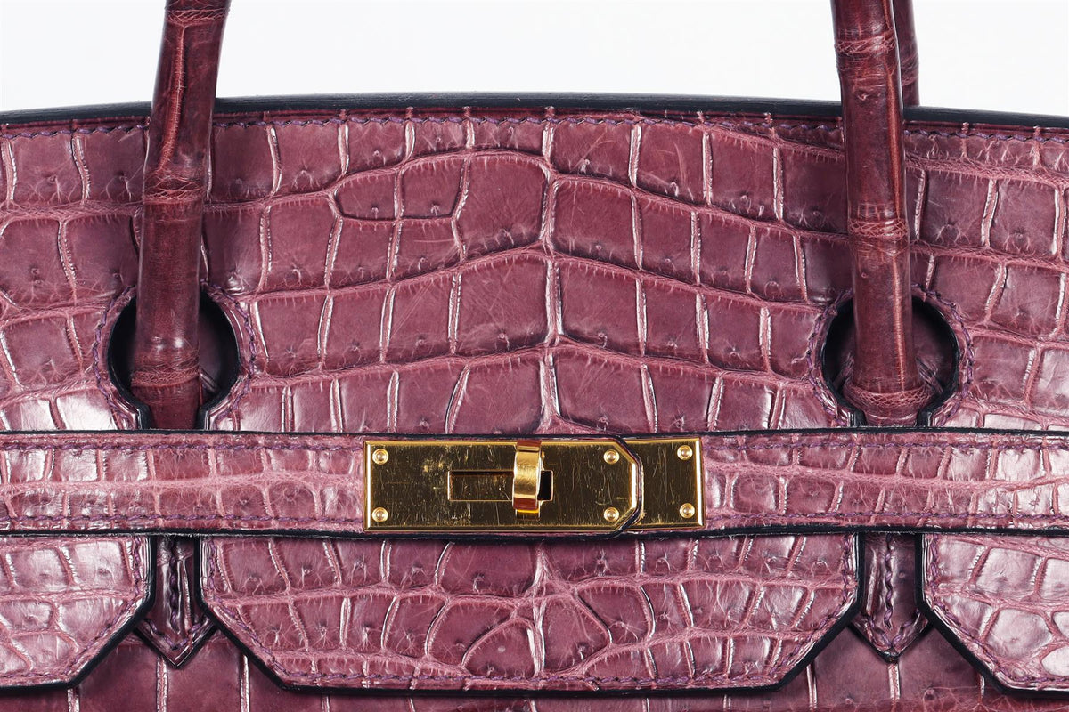 HERMÈS 2009 BIRKIN 40CM MATTE ALLIGATOR LEATHER BAG