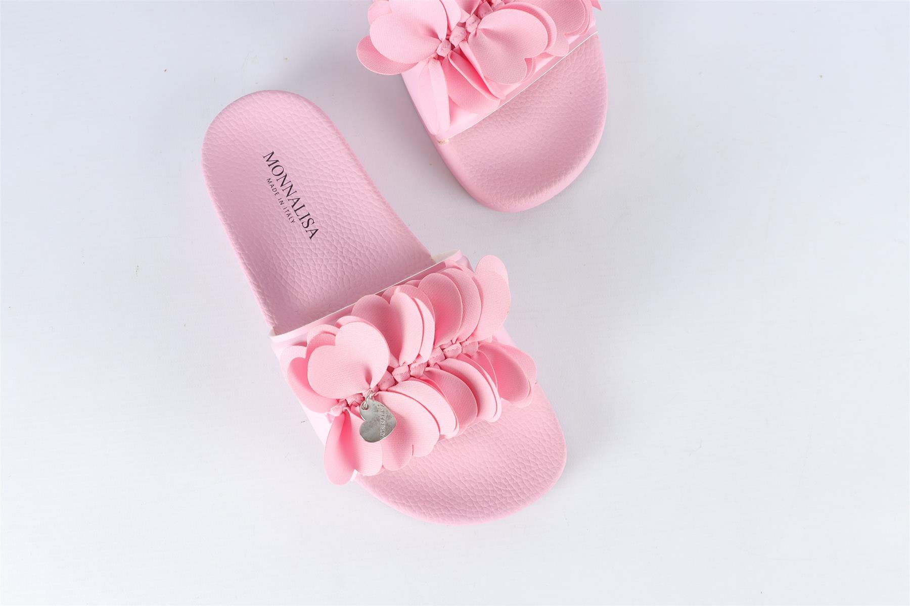 MONNLISA PINK RUBBER SLIDES EU 36 UK 3.5 US 4.5