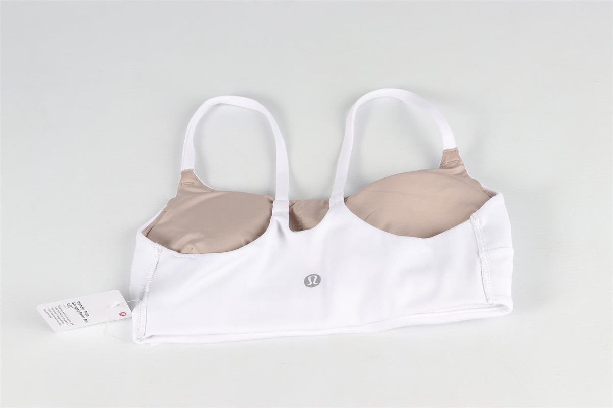LULULEMON WHITE SPORTS BRA US 4 UK 8