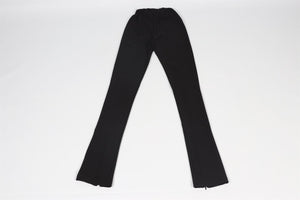 THE FRANKIE SHOP BLACK JERSEY FLARED LEGGINGS XSMALL