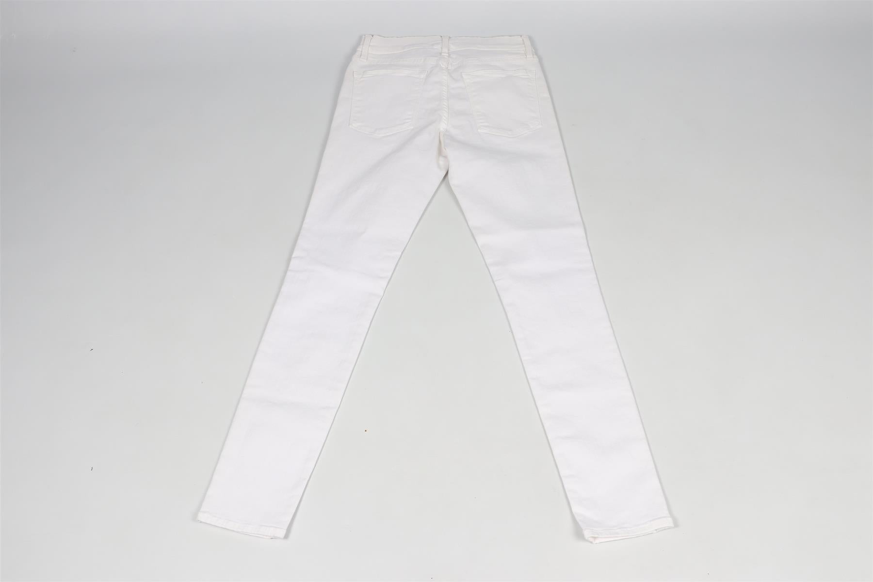 FRAME WHITE HIGH RISE SKINNY JEANS W27 UK 8-10