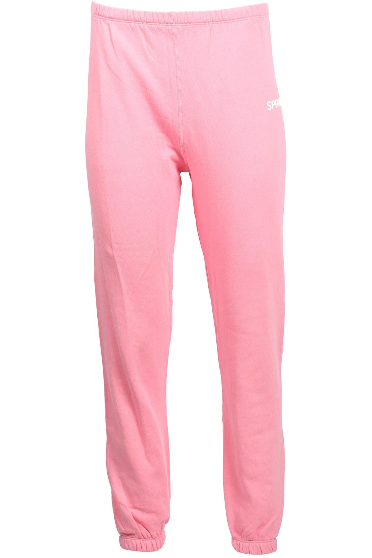 SPRWMN PINK COTTON TRACK PANTS XSMALL