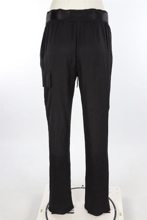 TOM FORD BLACK WOVEN STRAIGHT LEG PANTS IT 38 UK 6