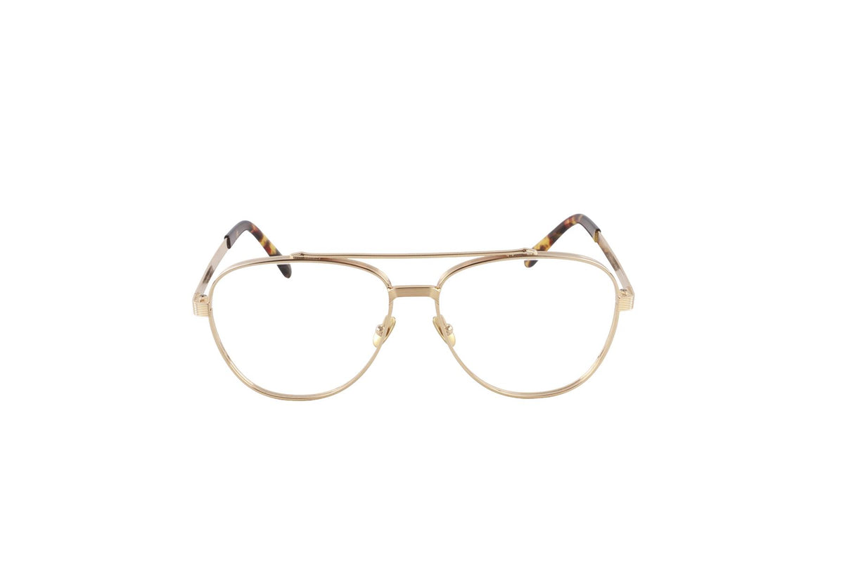 MOSCOT GOLD PILOT STYLE METAL GLASSES