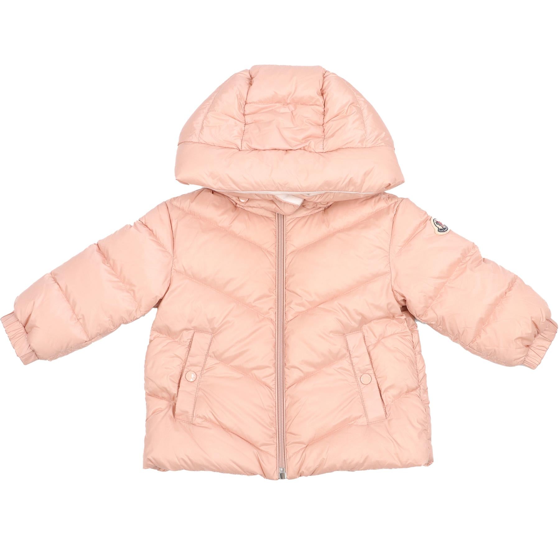 MONCLER PINK BABY GIRLS JACKET 12-18 MONTHS