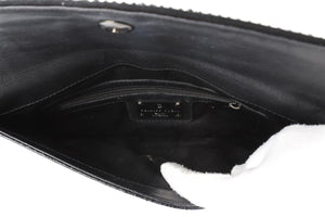 PHILIPP PLEIN BLACK LEATHER CLUTCH