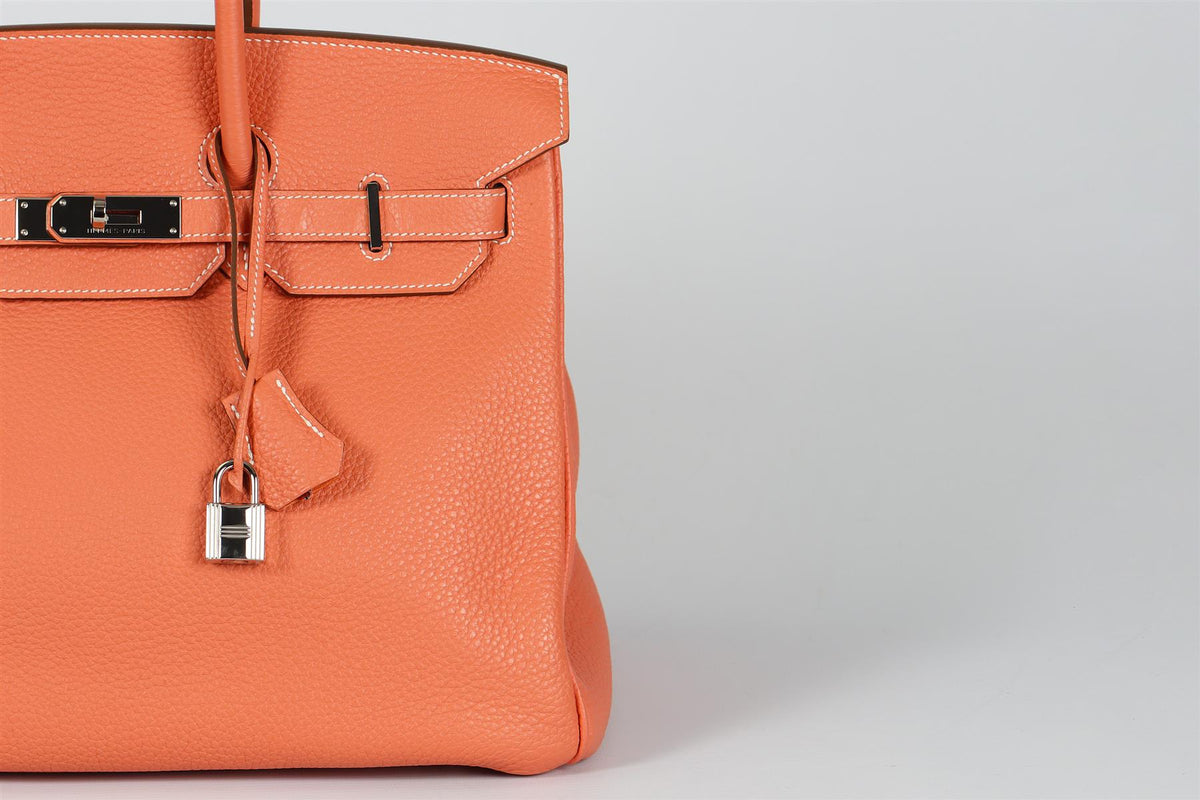 HERMÈS 2013 BIRKIN 35CM CLEMENCE LEATHER BAG