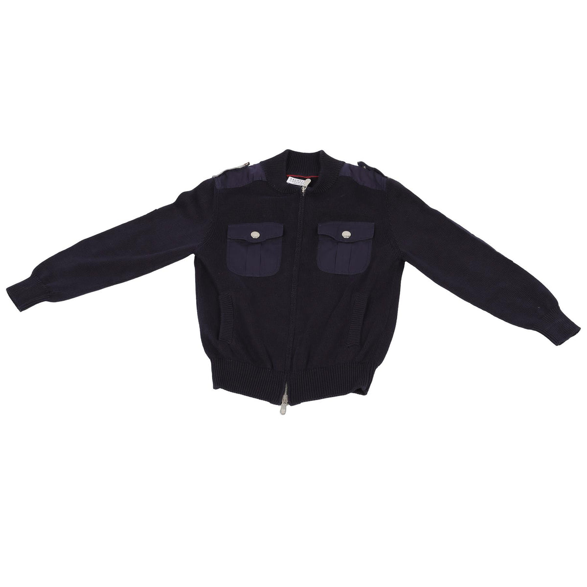 BRUNELLO CUCINELLI BLUE KIDS BOYS COTTON CARDIGAN 8 YEARS