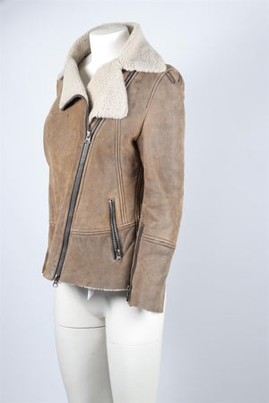 Sylvie Schimmel Brown Suede Jacket FR 42 UK 14