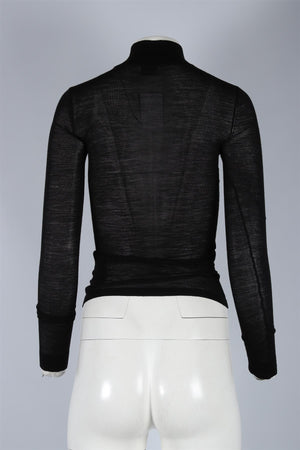 NANUSHKA BLACK WOOL TOP SMALL