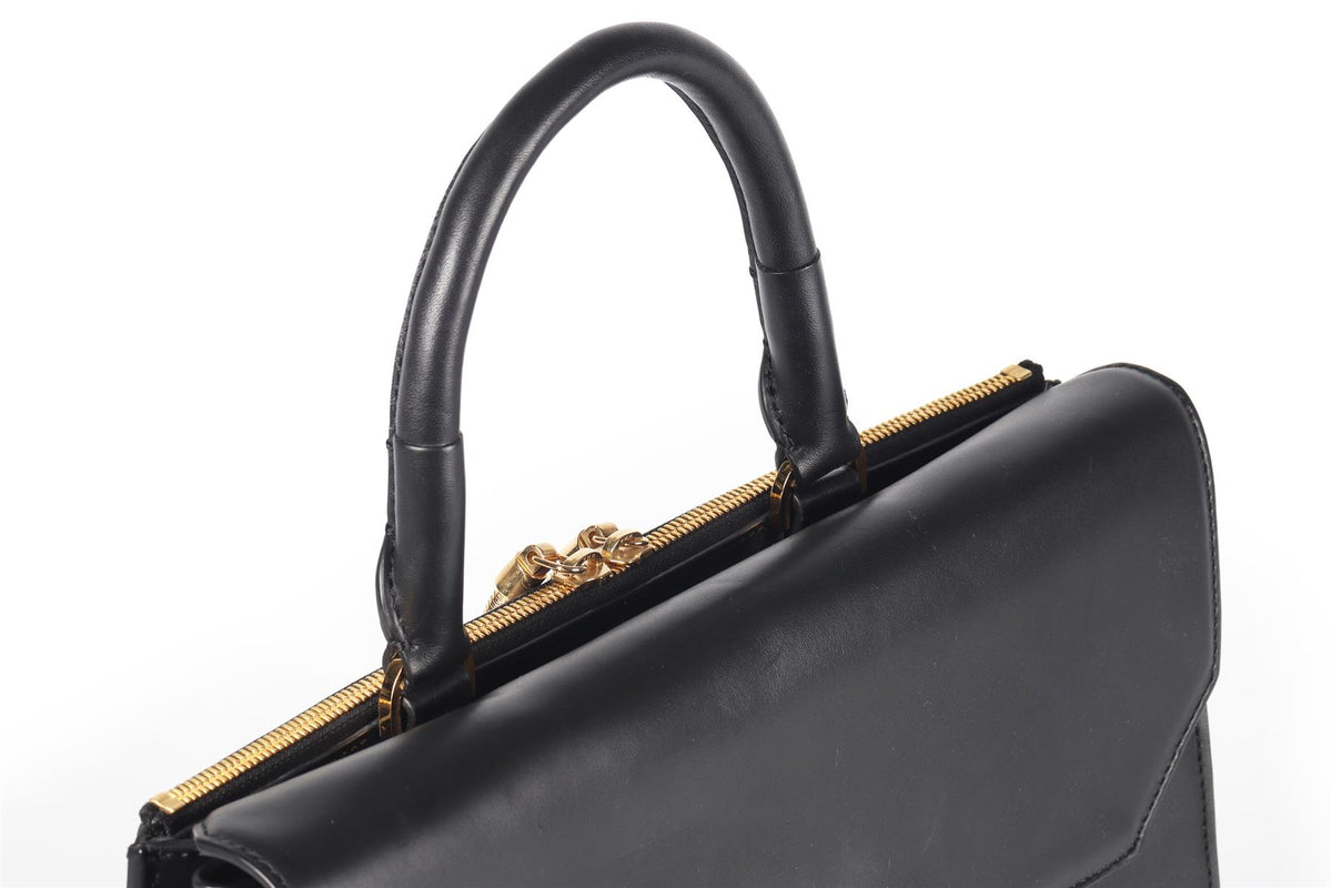 ALEXANDER WANG BLACK LEATHER TOTE BAG