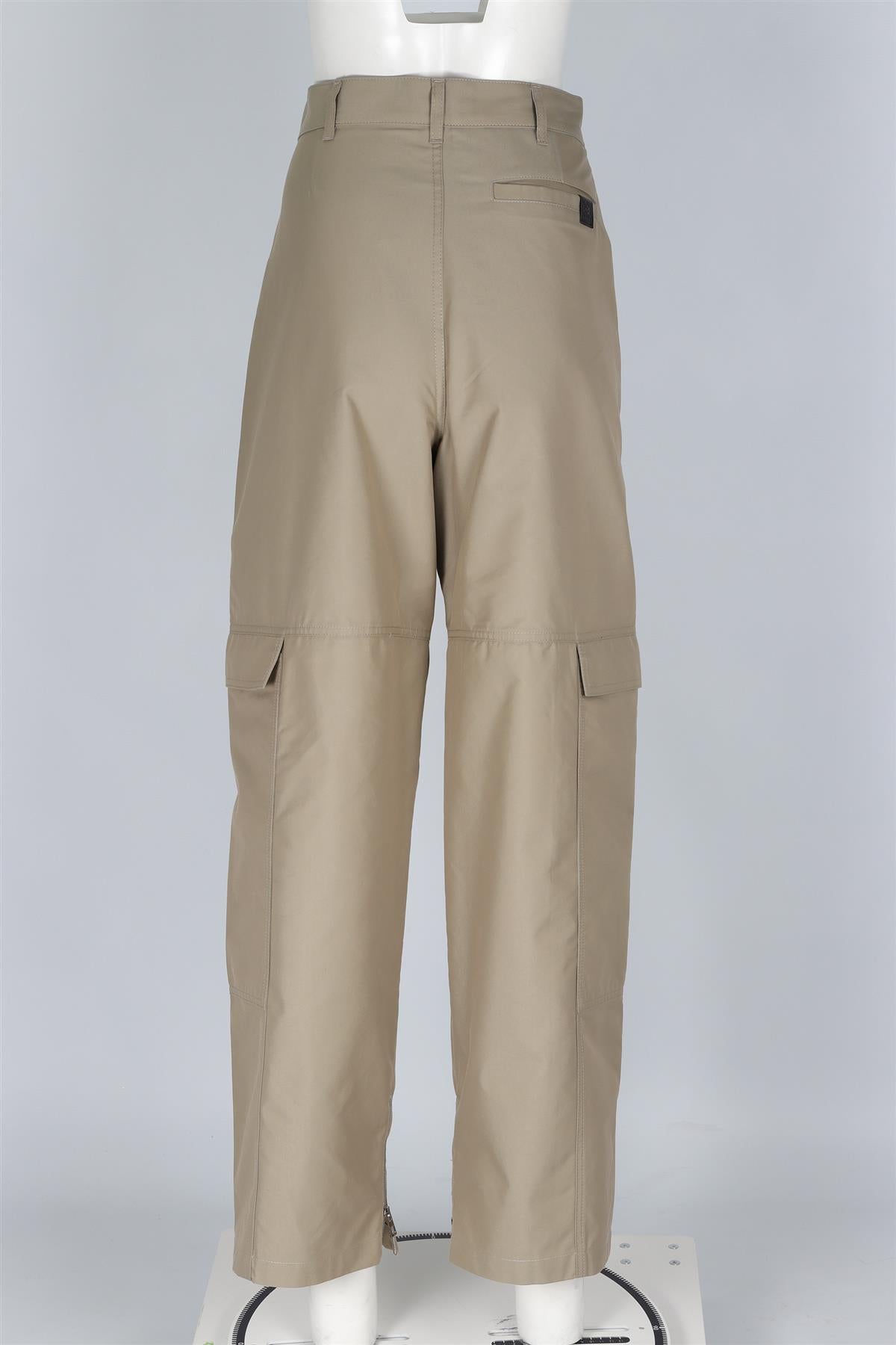 LOEWE GREEN COTTON CARGO PANTS FR 40 UK 12