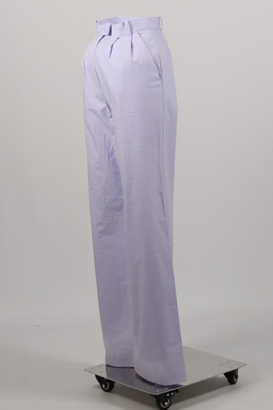 BONDI BORN COTTON WIDE LEG PANTS XSMALL