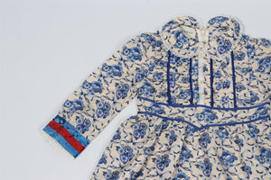 GUCCI BLUE KIDS GIRLS SILK DRESS 5 YEARS