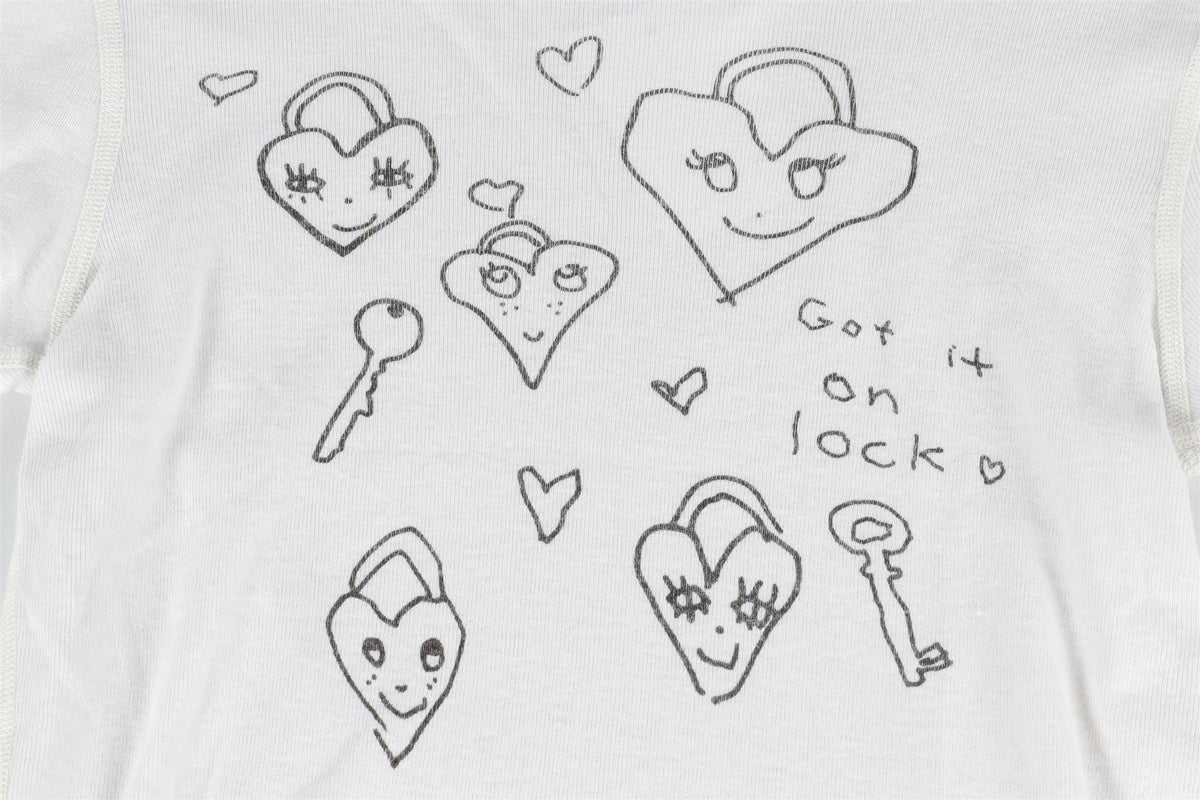 RE/DONE WHITE COTTON T-SHIRT XSMALL