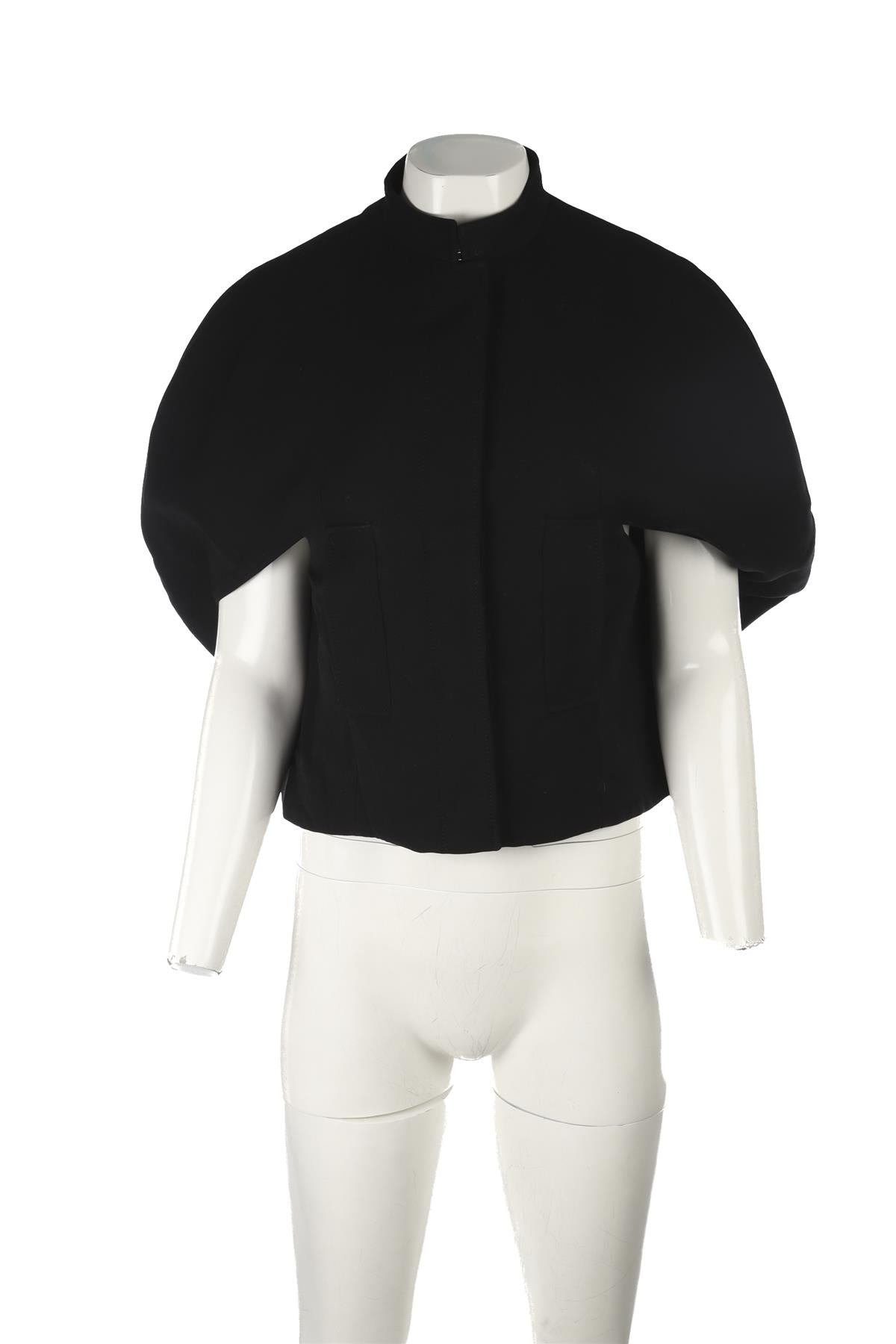 ALEXANDER MCQUEEN BLACK WOOL JACKET IT 40 UK 8
